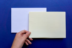 Cream and white lined A5 paper for bookbinding short grain