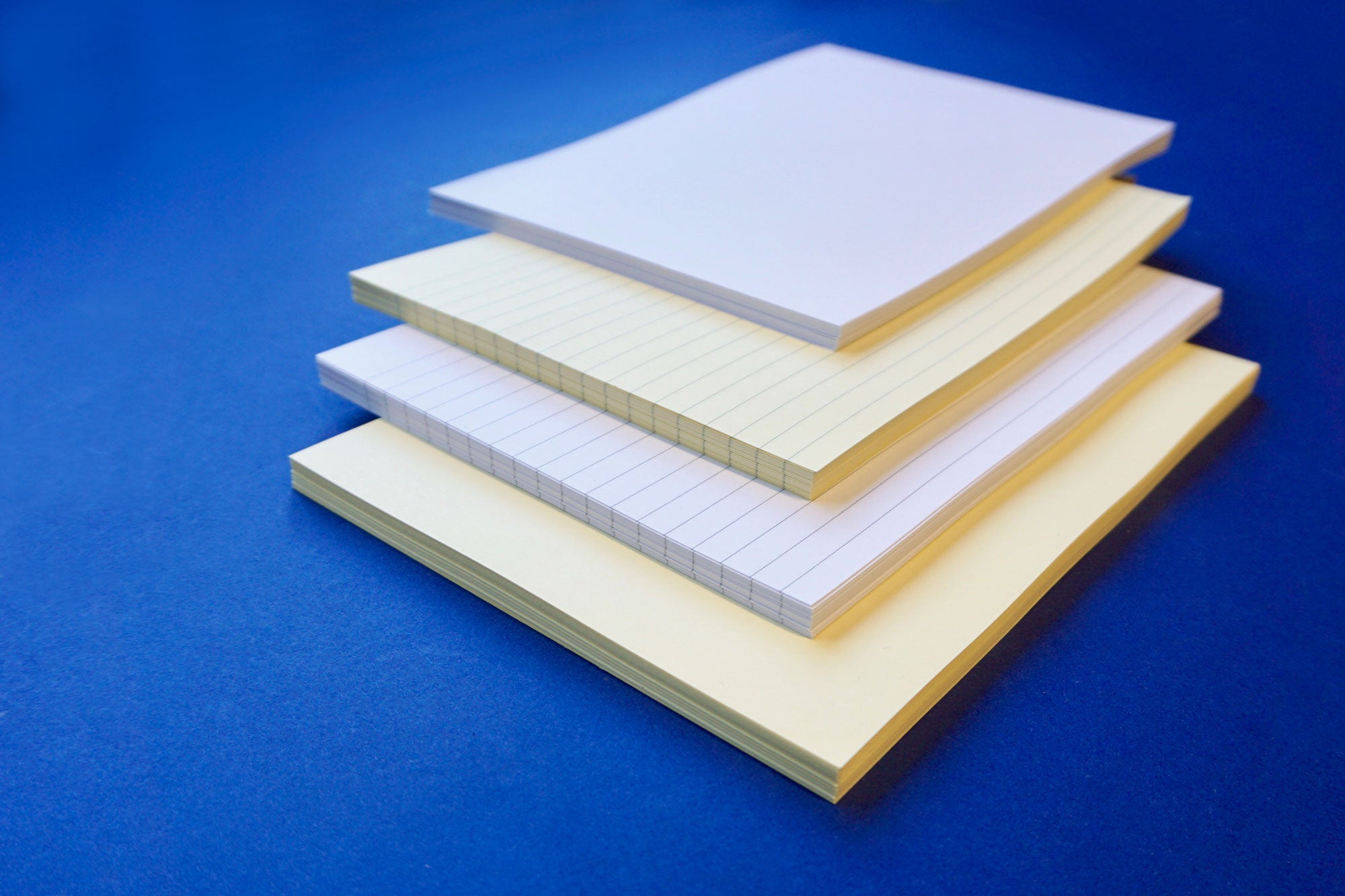 Plain or lined Short Grain Paper in A5, A4 or A3 sizes from Bookshell Bindery