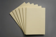 Bookbinding kit from Bookshell with short grain lined or blank bookbinding paper