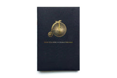Pocket notebook personalised with your own title, from Bookshell Bindery