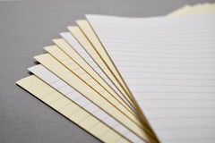 Cream bookbinding paper from Bookshell bindery, cream or white with blank or lined pages