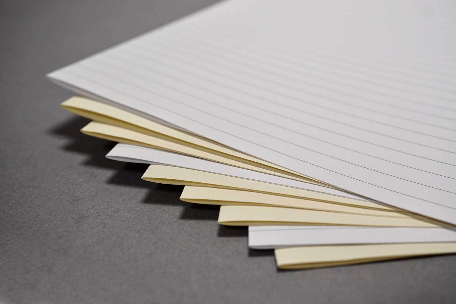 Horizontal Lined Paper for Bookbinding from Bookshell Bindery