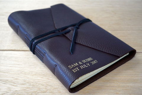 leather guest book from Bookshell perfect for your wedding