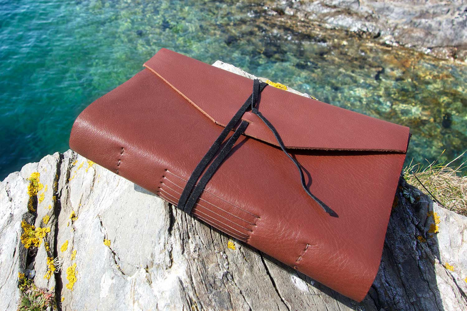 Leather journal in light brown from Bookshell
