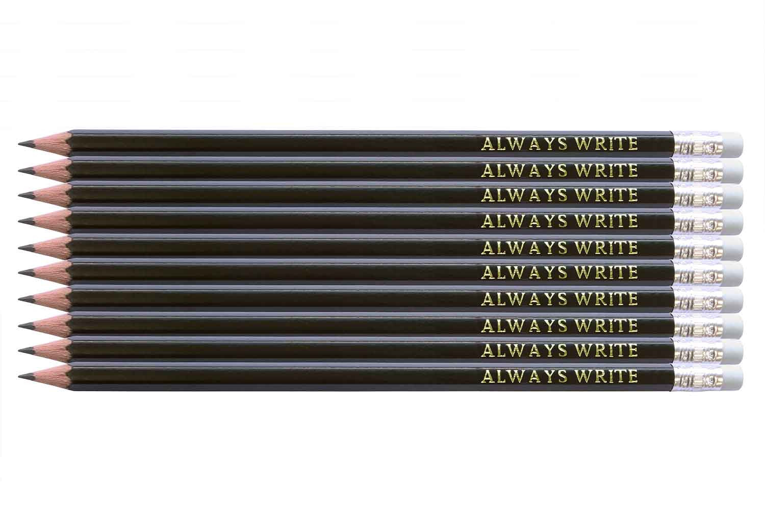Ten personalised pencils gift pack