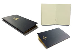 Pocket notebook with choice of gold foil picture from Bookshell, boat