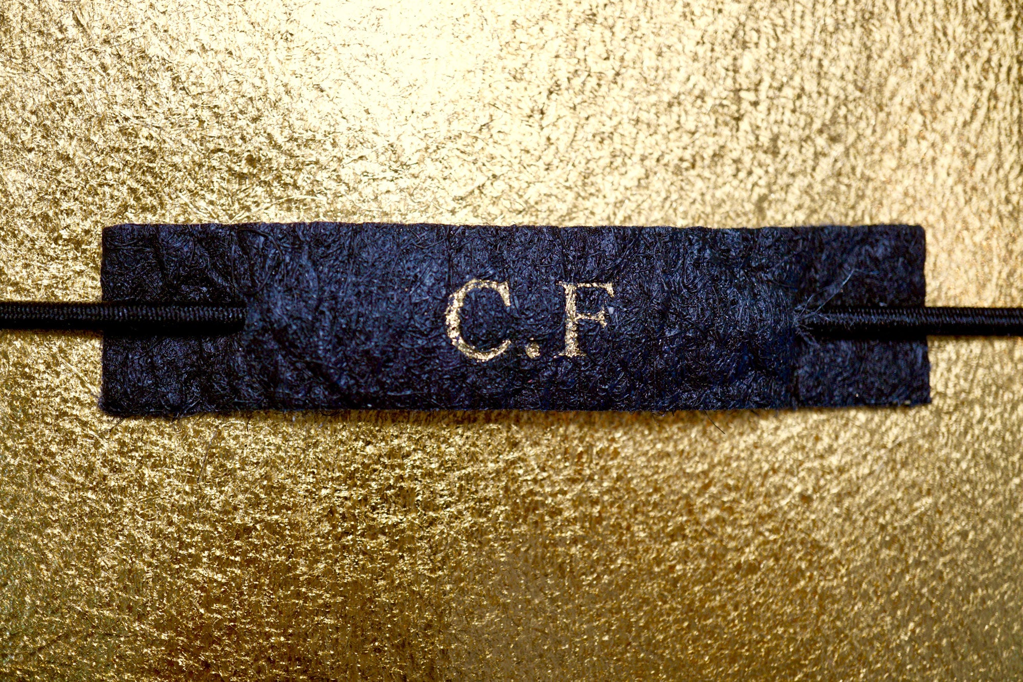 Personalise with your own monogram, embossed in gold foil