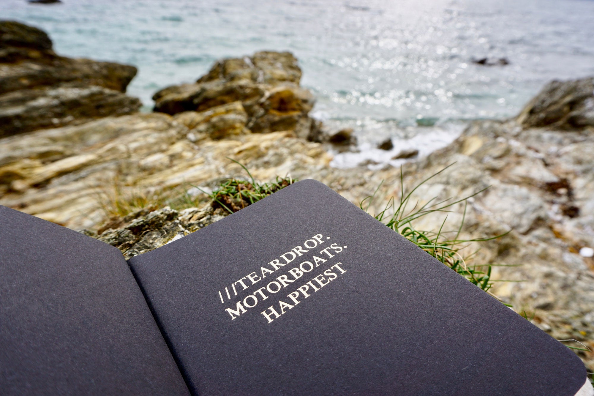Photo of the pocket sized A6 Notebook Refill personalised with a what3words address